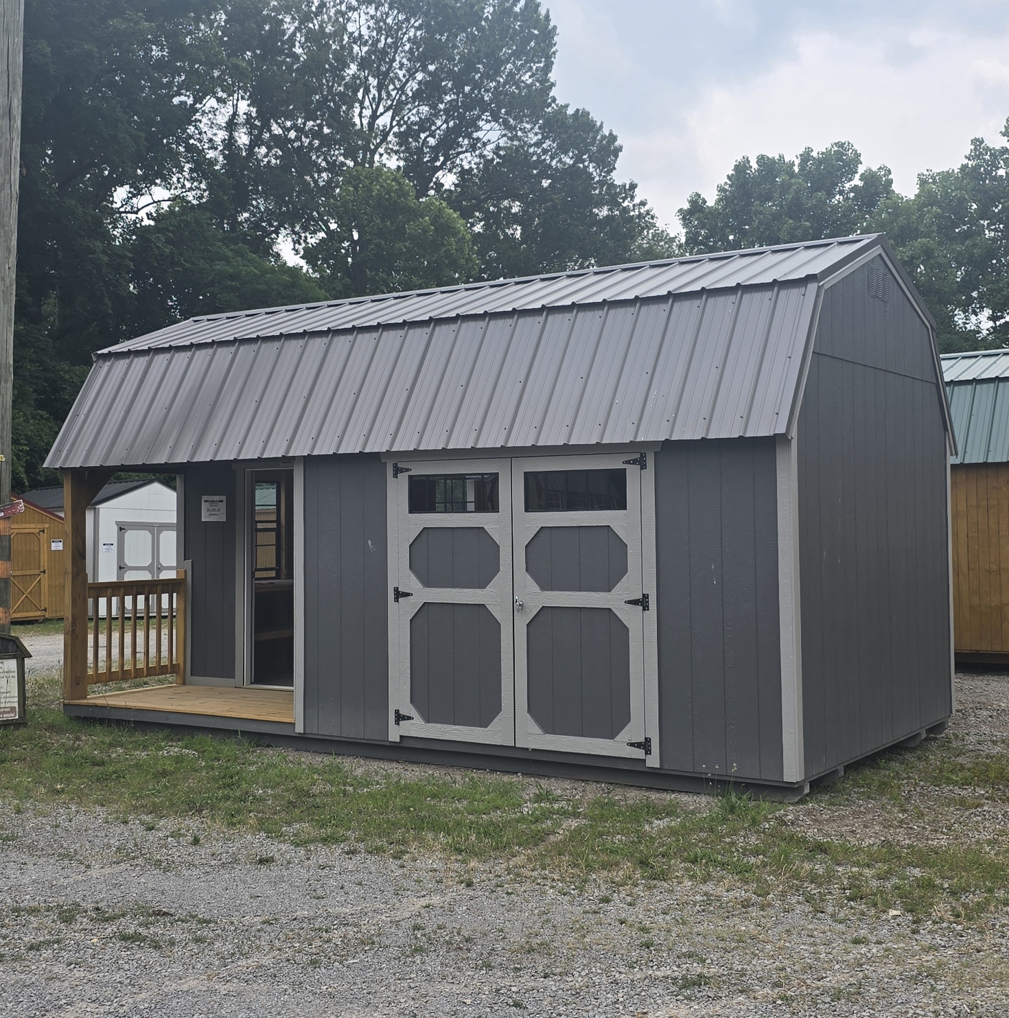 Lofted Barn Side Porch – 10X20